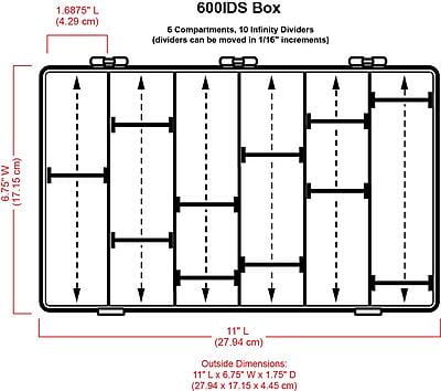 ARTBIN INTELLIGENT DIVIDER SYSTEM STORAGE ORGANISER/PENCIL BOX, MEDIUM