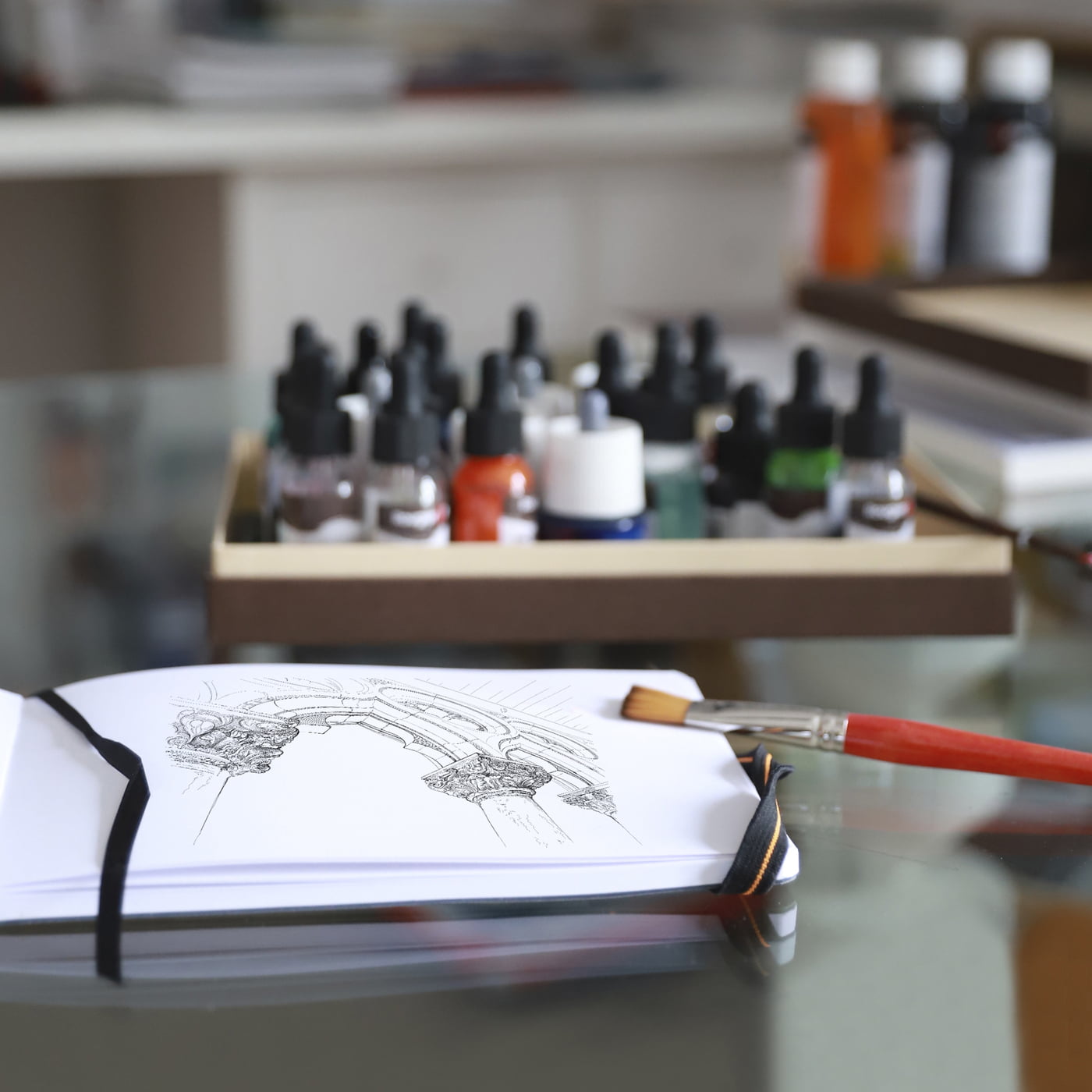 RHODIA TOUCH PREMIUM BRISTOL PAPER SKETCHBOOK, 205GSM, LANDSCAPE, 32