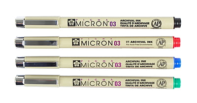 Sakura Pigma Micron Ink 005 Ink Pen, 0.20-mm Extra Fine Tip, Black; Great  for Coloring, Bible Study Pens, Inductive Bible Study (Qty 1)