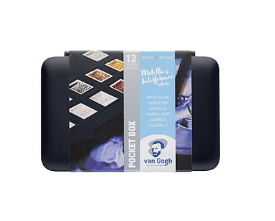 ROYAL TALENS VAN GOGH WATERCOLOR PAN SET, SET OF 12 SPECIALTY COLORS
