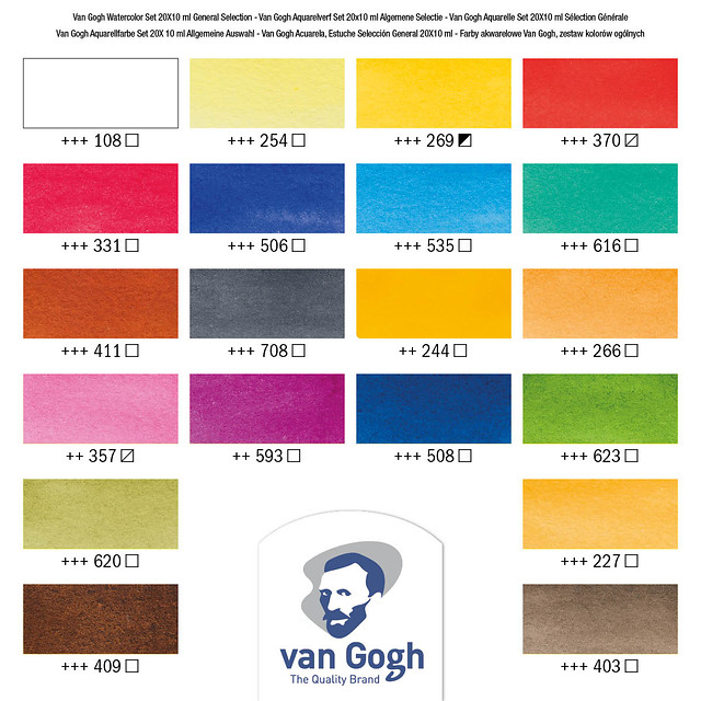 VAN GOGH WATERCOLOR PAINT SET