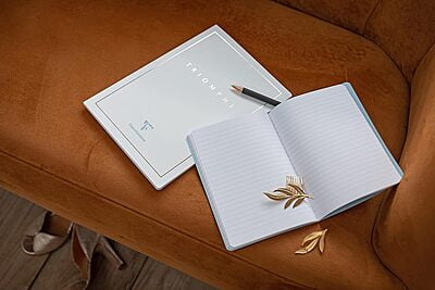 Clairefontaine Triomphe Gold Edition Notebooks, 90gsm pure white brushed vellum paper 