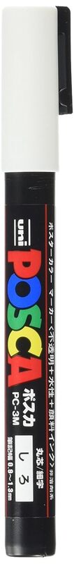 PC3M.1 MITSUBISHI UNI POSCA MARKER, 3M, WHITE