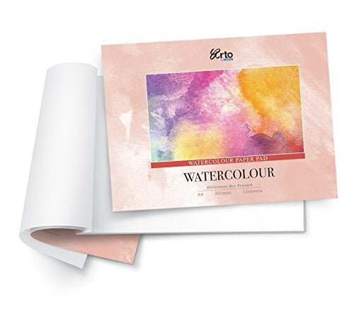 CAMPAP FABRIANO STUDIO WATERCOLOR PAPER, 25% COTTON, HOT PRESSED 300GSM