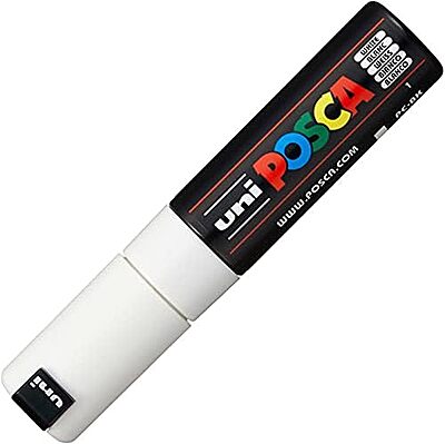 PC8K.1 MITSUBISHI UNI POSCA MARKER, 8K, WHITE