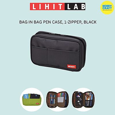 LIHIT LAB BAG IN BAG PEN CASE, ZIPPER