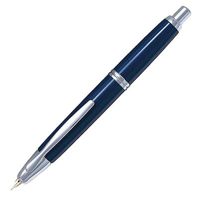 PILOT NAMIKI CAPLESS FOUNTAIN PEN MEDIUM POINT NAVY BLUE