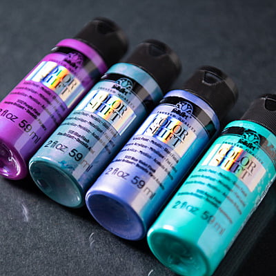 FOLKART PAINT SETS, COLOR SHIFT (4 COLORS) FOLKART PAINT SETS, COLOR SHIFT (4 COLORS)
