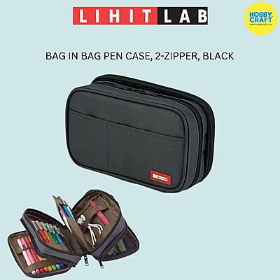 LIHIT LAB BAG IN BAG PEN CASE, ZIPPER