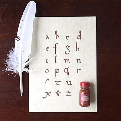 HERBIN MEDIEVAL WRITING SET, WHITE, 4CT HERBIN MEDIEVAL WRITING SET, WHITE, 4CT