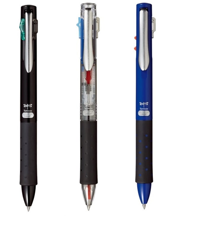 TOMBOW REPORTER SMART 4, 4-COLOR BALLPOINT PEN, 0.7MM