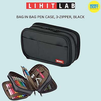 LIHIT LAB BAG IN BAG PEN CASE, ZIPPER