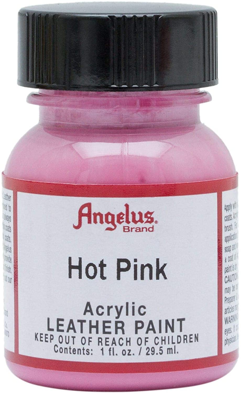 Angelus Leather Paint Flat Hot Pink 1 oz