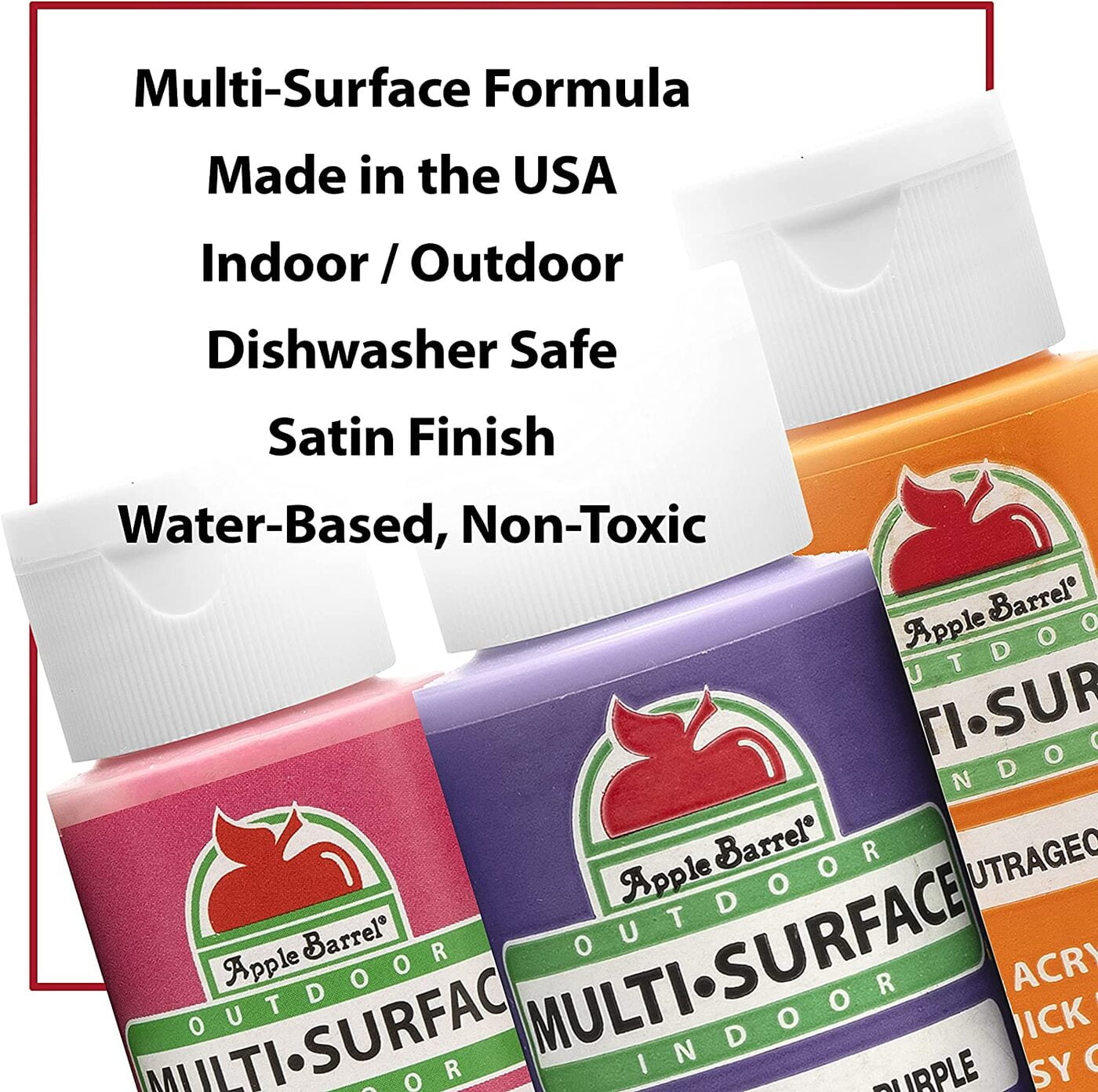Apple Barrel® Multi-Surface Acrylic Paints: Versatile Brilliance