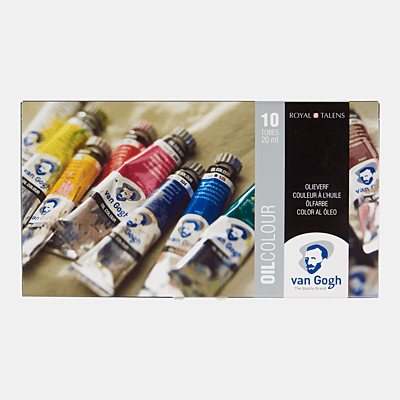 ROYAL TALENS VAN GOGH 20ML OIL COLOR BOX, BASIC SET OF ASSORTED 10 COLORS