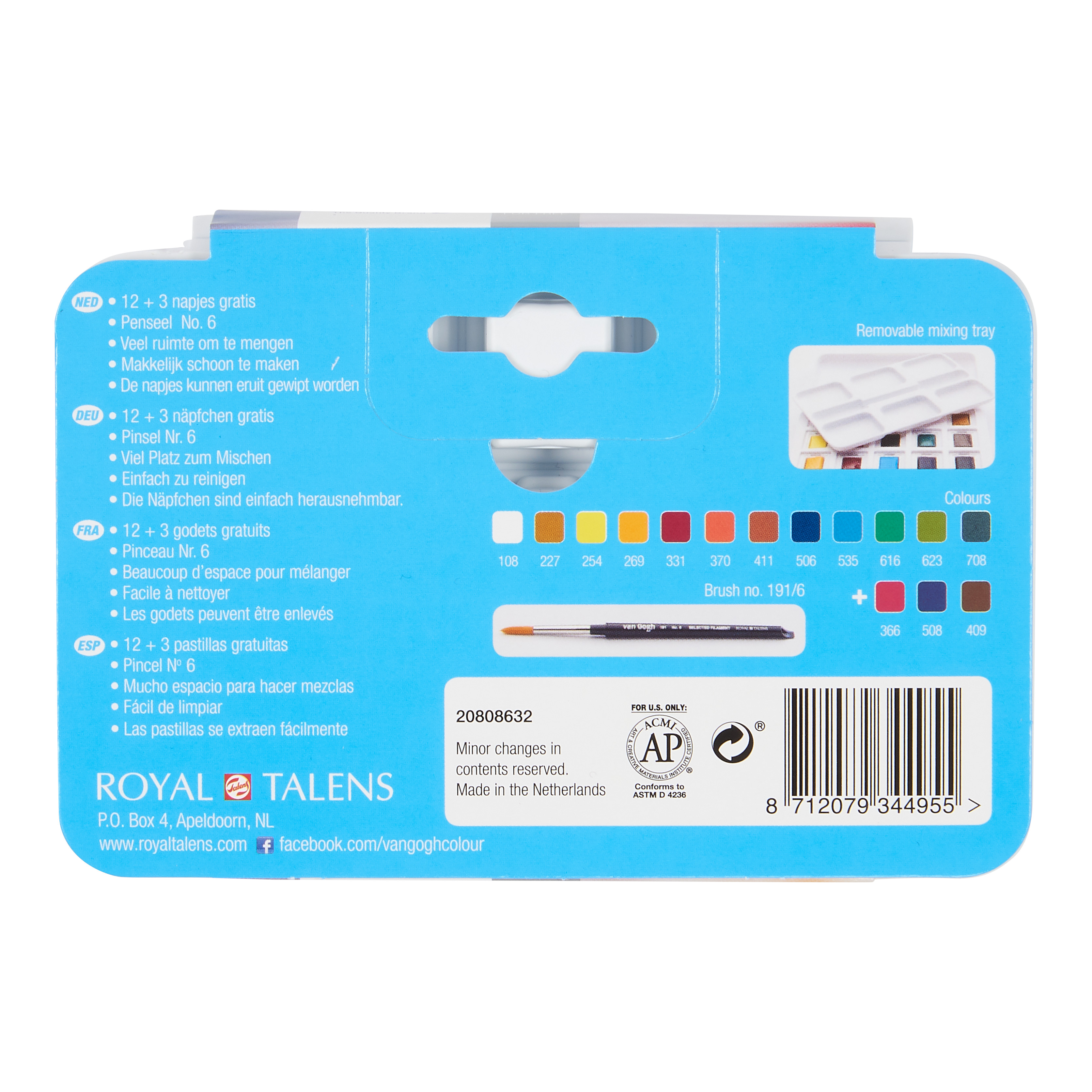 VAN GOGH WATERCOLOR PAINT SET