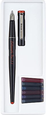 BRAUSE REFILLABLE CALLIGRAPHY PEN SET WITH 6 ASSORTED INK CARTRIDGES BRAUSE REFILLABLE CALLIGRAPHY PEN SET WITH 6 ASSORTED INK CARTRIDGES