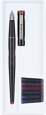 BRAUSE REFILLABLE CALLIGRAPHY PEN SET WITH 6 ASSORTED INK CARTRIDGES BRAUSE REFILLABLE CALLIGRAPHY PEN SET WITH 6 ASSORTED INK CARTRIDGES