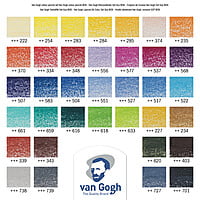 ROYAL TALENS VAN GOGH COLORED PENCIL, SET OF 36 ASSORTED COLORS IN A TIN