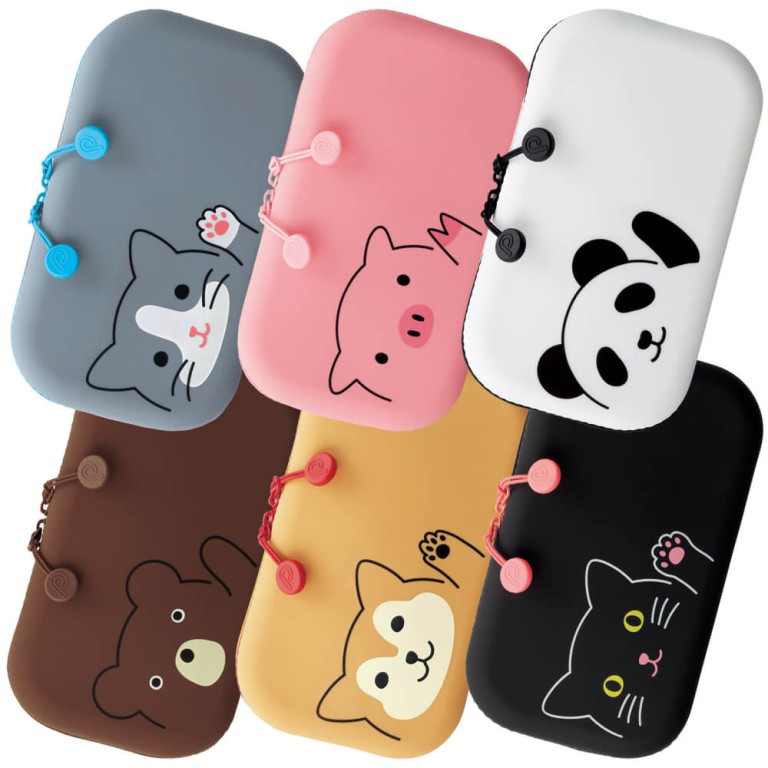 LIHIT LAB PUNI LABO ZIPPER POUCH, FLAT