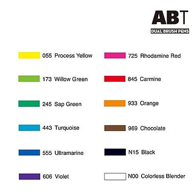 TOMBOW AB-T DUAL BRUSH PEN SET