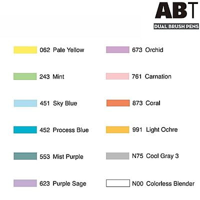 TOMBOW AB-T DUAL BRUSH PEN SET