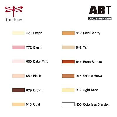 TOMBOW AB-T DUAL BRUSH PEN SET