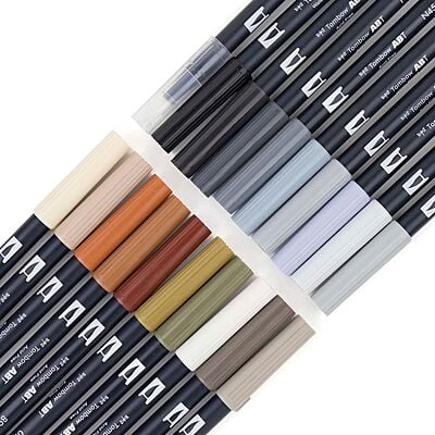 TOMBOW AB-T DUAL BRUSH PEN SET TOMBOW AB-T DUAL BRUSH PEN SET