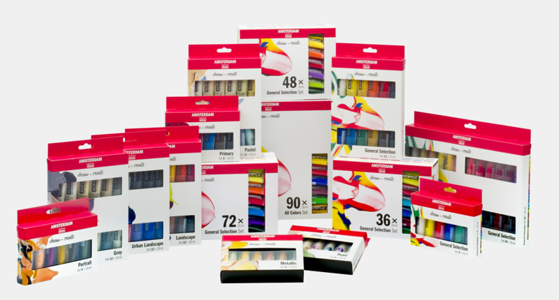 ROYAL TALENS AMSTERDAM ACRYLIC COLOR SETS