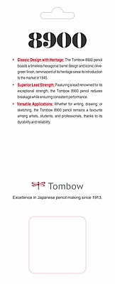 Tombow 8900 Scholar Set 2B