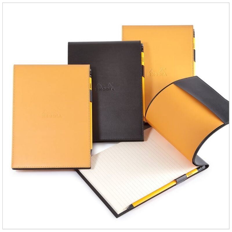 RHODIA EPURE PREMIUM NOTEPAD COVER WITH PAD, 80G, 80 SHEETS