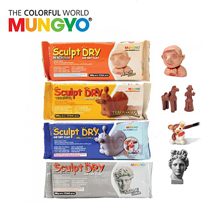 MUNGYO SCULPT DRY AIR HARDENING CLAY, 500 GRAMS MUNGYO SCULPT DRY AIR HARDENING CLAY, 500 GRAMS