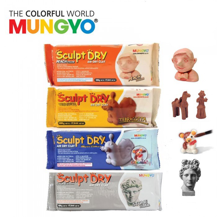 MUNGYO SCULPT DRY AIR HARDENING CLAY, 500 GRAMS MUNGYO SCULPT DRY AIR HARDENING CLAY, 500 GRAMS