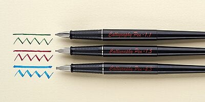 BRAUSE REFILLABLE CALLIGRAPHY PEN SET WITH 6 ASSORTED INK CARTRIDGES BRAUSE REFILLABLE CALLIGRAPHY PEN SET WITH 6 ASSORTED INK CARTRIDGES