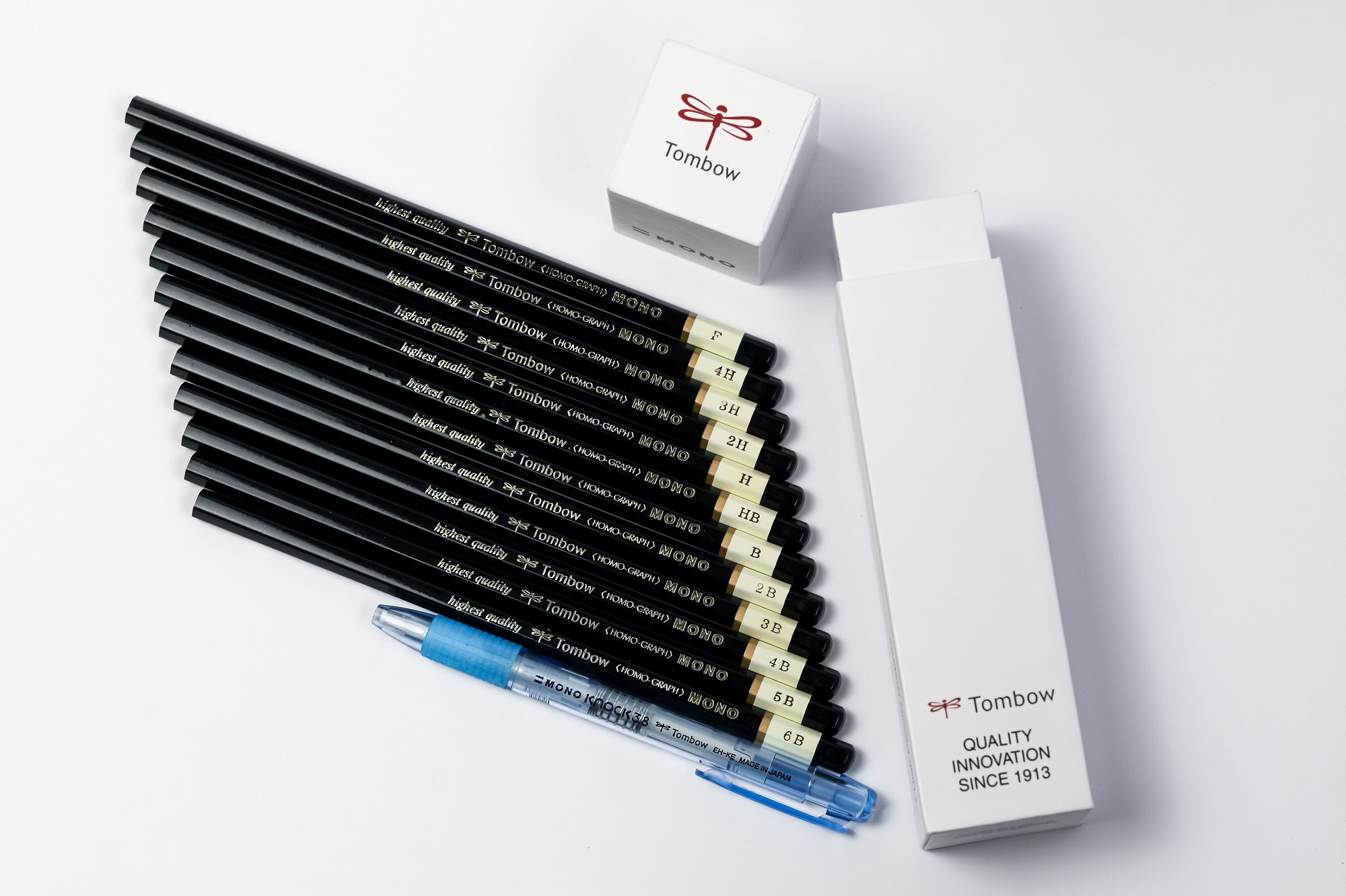 MONO 12ALE TOMBOW MONO Graphite Pencil set, 12 assorted grades