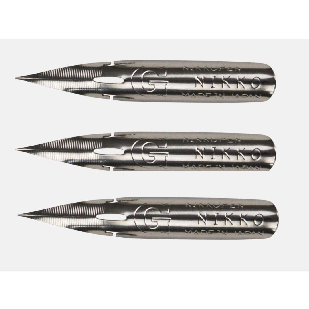 TACHIKAWA NIKKO PEN NIBS, G-TYPE, 3-PACK