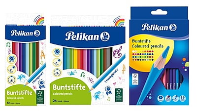 Pelikan Coloured pencils, 3 mm lead, hexagonal, laquered wood - Cardboard box