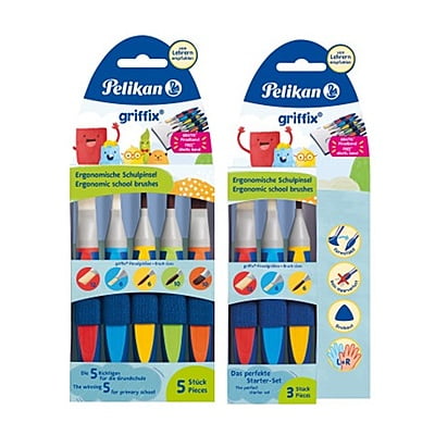 Pelikan Griffix® Ergonomic synthetic brush-set, on blister card