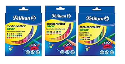 Pelikan Colorella® star C 302 Fibre tip pens in cardboard box