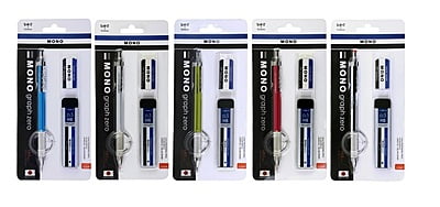  Tombow MONO Graph Zero 0.5mm Mechanical Pencil with Lead and Eraser Value Pack