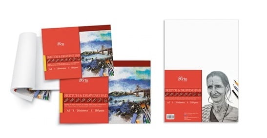 CAMPAP SKETCH & DRAWING PAPER, BISURFACE, 180GSM CAMPAP SKETCH & DRAWING PAPER, BISURFACE, 180GSM