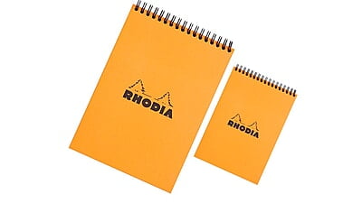 RHODIA WIREBOUND PAD (TOPBOUND)-ORANGE