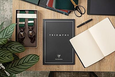 Clairefontaine Triomphe Platinum Edition Notebooks, 90gsm ivory brushed vellum paper