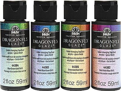 FOLKART DRAGONFLY GLAZE - 2 OZ.