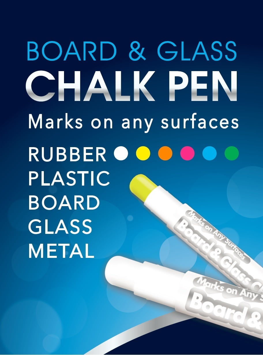 MUNGYO BOARD & GLASS CHALK PEN, 1DOZ