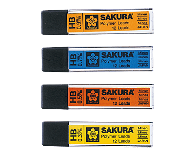 SAKURA POLYMER LEAD, 1 TUBE OF 12 LEADS