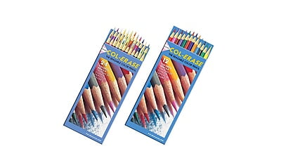 PRISMACOLOR COLERASE ERASABLE COLORED PENCILS, SET