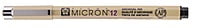 SAKURA PIGMA MICRON 12 FINELINER PEN, 0.70MM LINE WIDTH, BLACK SAKURA PIGMA MICRON 12 FINELINER PEN, 0.70MM LINE WIDTH, BLACK